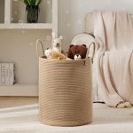 YOUDENOVA 58L Jute Rope Laundry Hamper Basket