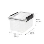 IRIS USA 6 Qt WeatherPro Storage Bins Set