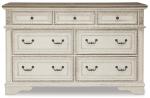 Realyn French Country 7-Drawer Two-Tone Dresser