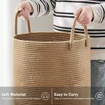 YOUDENOVA 58L Jute Rope Laundry Hamper Basket