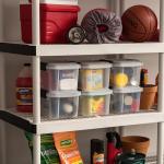 IRIS USA 6 Qt WeatherPro Storage Bins Set