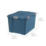 IRIS USA 74 Qt Eco-Friendly Storage Bins - 4 Pack