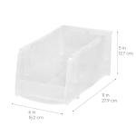 IRIS USA Clear Stackable Storage Bins - 8 Pack