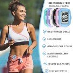 AVTREK 3D Clip-On LED Pedometer for Walking