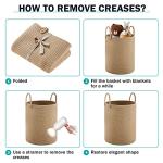 YOUDENOVA 58L Jute Rope Laundry Hamper Basket