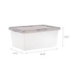 IRIS USA 8-Pack 17 Qt Clear Storage Boxes