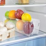 Glad Clear Stackable Fridge Organizer Bin 14.5”