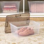 IRIS USA 8-Pack 17 Qt Clear Storage Boxes