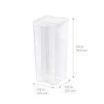 IRIS USA 6 Pack Vertical Storage Bins with Lids