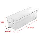 Glad Clear Stackable Fridge Organizer Bin 14.5”