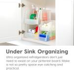 IRIS USA Clear Stackable Storage Bins - 8 Pack