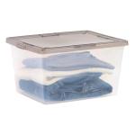 IRIS USA 24.5 Quart Plastic Storage Bins, 6 Pack
