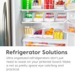 IRIS USA Clear Stackable Storage Bins - 8 Pack