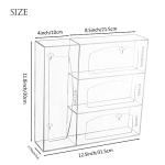 Aphbrada Acrylic Kitchen Drawer Bag Organizer