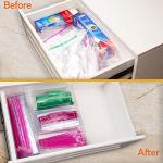 Aphbrada Acrylic Kitchen Drawer Bag Organizer