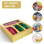 Bamboo Food Bag Storage Organizer for Drawers