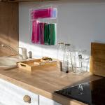 Aphbrada Acrylic Kitchen Drawer Bag Organizer