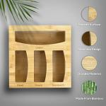 Bamboo Food Bag Storage Organizer for Drawers