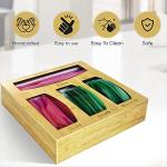 Bamboo Food Bag Storage Organizer for Drawers