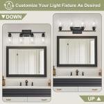 Unicozin Modern 4-Light Vanity Light Fixture