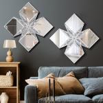 Crushed Diamond Decorative Wall Mirror 22.25