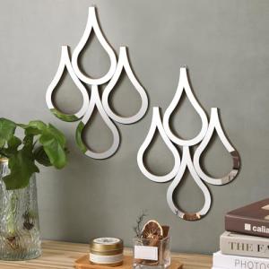 Weysat Teardrop Wall Mirror - 2 Pieces Set