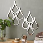 Weysat Teardrop Wall Mirror - 2 Pieces Set