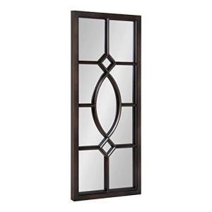 Kate and Laurel Rustic Windowpane Accent Mirror