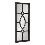 Kate and Laurel Rustic Windowpane Accent Mirror