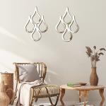 Weysat Teardrop Wall Mirror - 2 Pieces Set