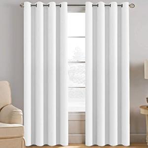 H.VERSAILTEX 84-Inch White Thermal Insulated Curtain