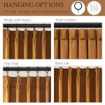 Gold Brown Velvet Pinch Pleat Curtains, 84 Inches