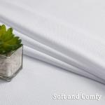 Lecloud Bessie White Kitchen Curtains - 36 Inch Set