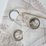 MEETSKY 84" Floral Linen Curtains - 2 Panels