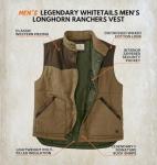 Legendary Whitetails Men's Insulated Work Vest, Nutmeg