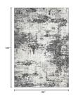 Abstract 8x10 Area Rug - Washable, Soft, Non-Slip