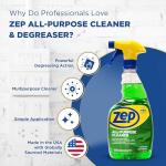 Zep All-Purpose Cleaner/Degreaser, Green, 12-Pack