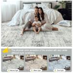 Washable 8x10 Modern Abstract Area Rug