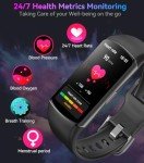 Smart Fitness Tracker Watch with Heart Rate Monitor