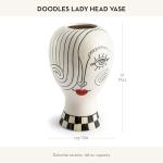 MACKENZIE-CHILDS Decorative Lady Head Vase