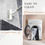 HOMFINE Washable Geometric Area Rug 5x7