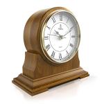 Stylish Battery-Operated Wooden Mantel Clock