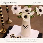 MACKENZIE-CHILDS Tall Black-and-White Heart Vase