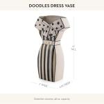 MACKENZIE-CHILDS Doodles Ceramic Decorative Vase