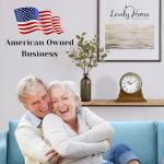 Stylish Battery-Operated Wooden Mantel Clock