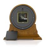 Stylish Battery-Operated Wooden Mantel Clock