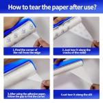 Extra Sticky Lint Roller with Long Handle