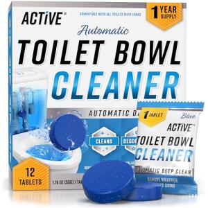 Automatic Toilet Bowl Cleaner Tablets - 12 Tabs