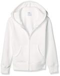 Girls' Fleece Zip-Up Hoodie in White