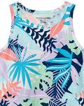 Girls' Knit Tank Play Dress, 2-Pack, Purple/Tropical